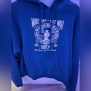 Obey Make art not war hoodie
